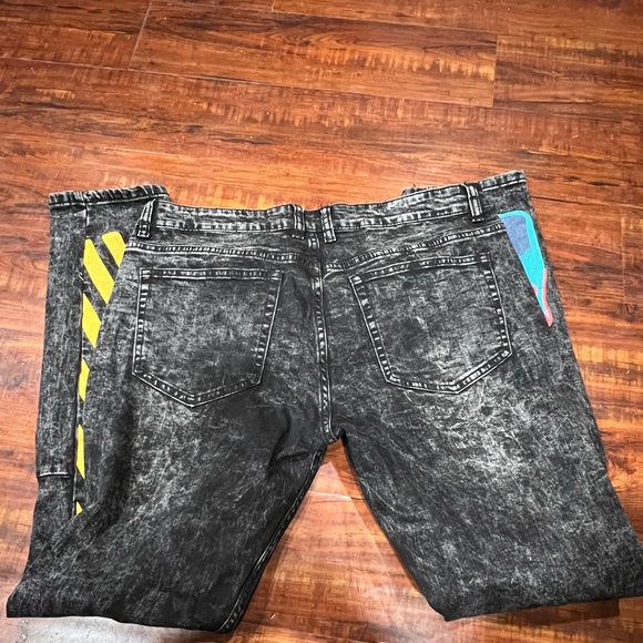 Mens Cooper 9 Fashion Jeans Designed with patches fade etc… size 36 - Picture 4 of 4